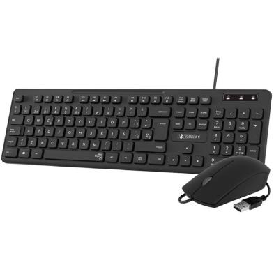 Combo Teclado Y Ratón Subblim Business Slim CSSK01 | Alámbrico | Negro