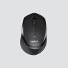 Ratón Logitech M330 Silent Plus | Mano Derecha | RF Inalámbrico | Mecánico | 1000 DPI | Negro