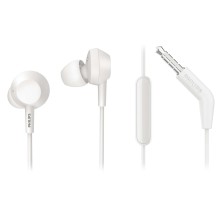 Philips 3000 series TAE4105WT 00 auricular y casco Auriculares Alámbrico Dentro de oído Llamadas Música Blanco