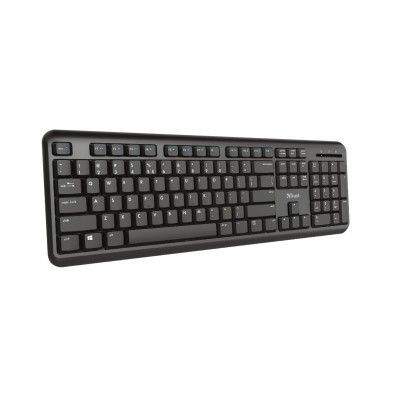 TECLADO | TRUST TK-350 | QWERTY | INALÁMBRICO | QWERTY | NEGRO