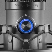 Mars Gaming MMICX Micrófono Estudio Profesional LED Mute USB Negro
