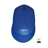 Ratón Logitech M330 Silent Plus azul, vista superior