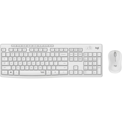 Combo teclado y Ratón Logitech | MK295 | Silent Wireless |QWERTY | Español | Blanco