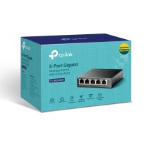 TP-Link TL-SG1005P switch No administrado Gigabit Ethernet (10 100 1000) Energía sobre Ethernet (PoE) Negro