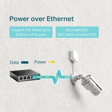 TP-Link TL-SG1005P switch No administrado Gigabit Ethernet (10 100 1000) Energía sobre Ethernet (PoE) Negro