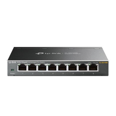 TP-Link TL-SG108E switch No administrado L2 Gigabit Ethernet (10/100/1000) Negro
