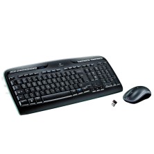 Logitech Wireless Combo MK330 teclado Ratón incluido USB QWERTY Español Negro, Gris