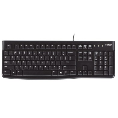 Teclado Logitech Keyboard K120 | USB | QWERTY | Alámbrico | Negro