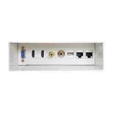 Caja de Conexiones Aisens A127-0340/ VGA - 2 HDMI - Jack 3.5 - RCA - 1 USB - 2 RJ45