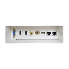 Caja de Conexiones Aisens A127-0340/ VGA - 2 HDMI - Jack 3.5 - RCA - 1 USB - 2 RJ45