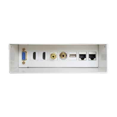 Caja de Conexiones AISENS | A127-0340 | VGA | 2 HDMI | Jack 3.5 | RCA | 1 USB | 2 RJ45