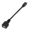 AISENS | CABLE USB 2.0 | MICRO USB MACHO | USB HEMBRA | NEGRO | 15CM