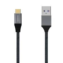 Cable USB 3.1 Aisens A107-0630/ USB Tipo-C Macho - USB Macho/ 50cm/ Gris