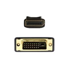 Cable Conversor Aisens A125-0463/ Displayport Macho - DVI Macho/ 3m/ Negro