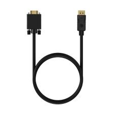 Cable Conversor Aisens A125-0552/ Displayport Macho - VGA Macho/ 1m/ Negro