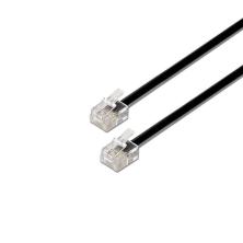 Cable de Teléfono RJ11 6P4C Aisens A143-0319/ 2m/ Negro