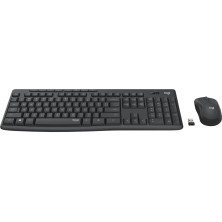 Logitech MK295 Silent Wireless Combo teclado Ratón incluido USB QWERTY Español Grafito