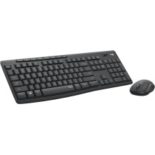 Logitech MK295 Silent Wireless Combo teclado Ratón incluido USB QWERTY Español Grafito