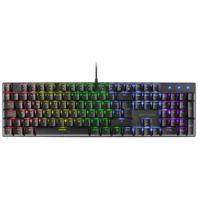 Teclado Gaming Mars Gaming MK422 RGB | Switch Mecánico Rojo | USB | Español | Negro