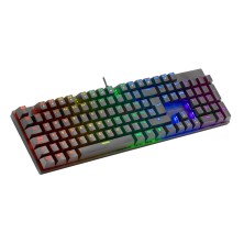 Mars Gaming MK422 Negro Teclado Gaming RGB Switch Mecánico Rojo Idioma Español