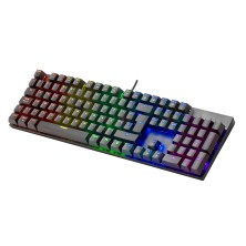 Mars Gaming MK422 Negro Teclado Gaming RGB Switch Mecánico Rojo Idioma Español