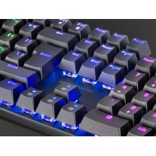 Mars Gaming MK422 Negro Teclado Gaming RGB Switch Mecánico Rojo Idioma Español