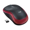 Ratón Logitech LGT-M185R | USB | Ambidextro | Óptico | Negro, Rojo