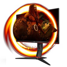 AOC G2 24G2U5 BK pantalla para PC 60,5 cm (23.8") 1920 x 1080 Pixeles Full HD LED Negro, Rojo
