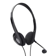 Auriculares Trust Chat Headset 24659/ con Micrófono/ Jack 3.5/ Negros