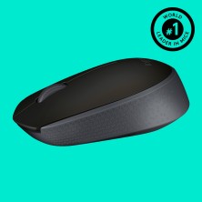 Logitech B170 Black Bp ratón Ambidextro RF inalámbrico Óptico