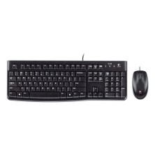 Teclado y Ratón Logitech Desktop MK120 | USB | QWERTY | Italiano | Negro