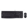 Teclado y Ratón Logitech Desktop MK120 | USB | QWERTY | Italiano | Negro