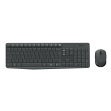 Logitech MK235 teclado Ratón incluido USB QWERTY Internacional de EE.UU. Gris