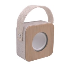 Mars Gaming MS-ECO Altavoz Bluetooth 5.1 Ecológico Material Orgánico Wheat Straw y Bambú Tamaño Compacto