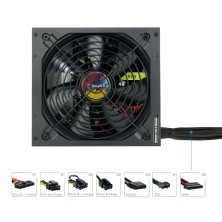 TooQ TQAPOLO-750SP unidad de fuente de alimentación 750 W 20+4 pin ATX ATX Negro