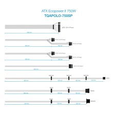 TooQ TQAPOLO-750SP unidad de fuente de alimentación 750 W 20+4 pin ATX ATX Negro