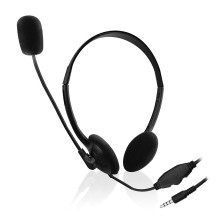 Ewent EW3567 auricular y casco Auriculares Alámbrico Diadema Llamadas Música Negro