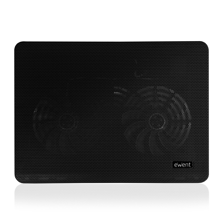 Support Refroidissement Portable Ewent Jusqu'à 16" - Ventilateur 125mm Silencieux, Port USB