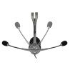 Auriculares con Micrófono Logitech LGT H110 | Diadema | Supraaural | Plata