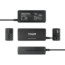 TooQ TQLC-65BS02AT adaptador e inversor de corriente Interior 65 W Negro
