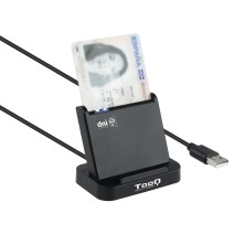 TooQ Lector de Tarjetas Inteligentes DNIe VISION USB 2.0, Negro