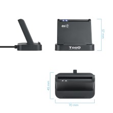 TooQ Lector de Tarjetas Inteligentes DNIe VISION USB 2.0, Negro