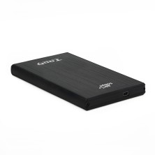 TooQ TQE-2522B caja para disco duro externo Caja de disco duro (HDD) Negro 2.5"