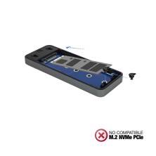 TooQ TQE-2281G caja para disco duro externo Caja externa para unidad de estado sólido (SSD) Gris M.2