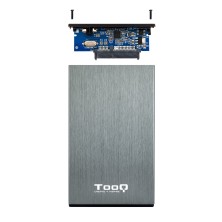 TooQ TQE-2527G caja para disco duro externo Caja de disco duro (HDD) Negro, Gris 2.5"