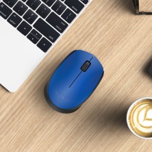 Logitech M171 Blue-K ratón Ambidextro RF inalámbrico Óptico 1000 DPI