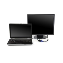 Ewent EW9864 adaptador de cable de vídeo 0,2 m HDMI VGA, 3.5mm Negro