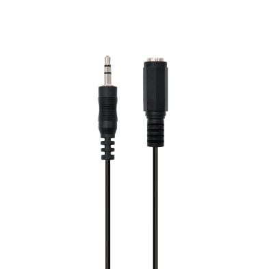 Cable de Audio Ewent EC1650 | 3,5 mm - 3,5 mm | Negro | 2 M