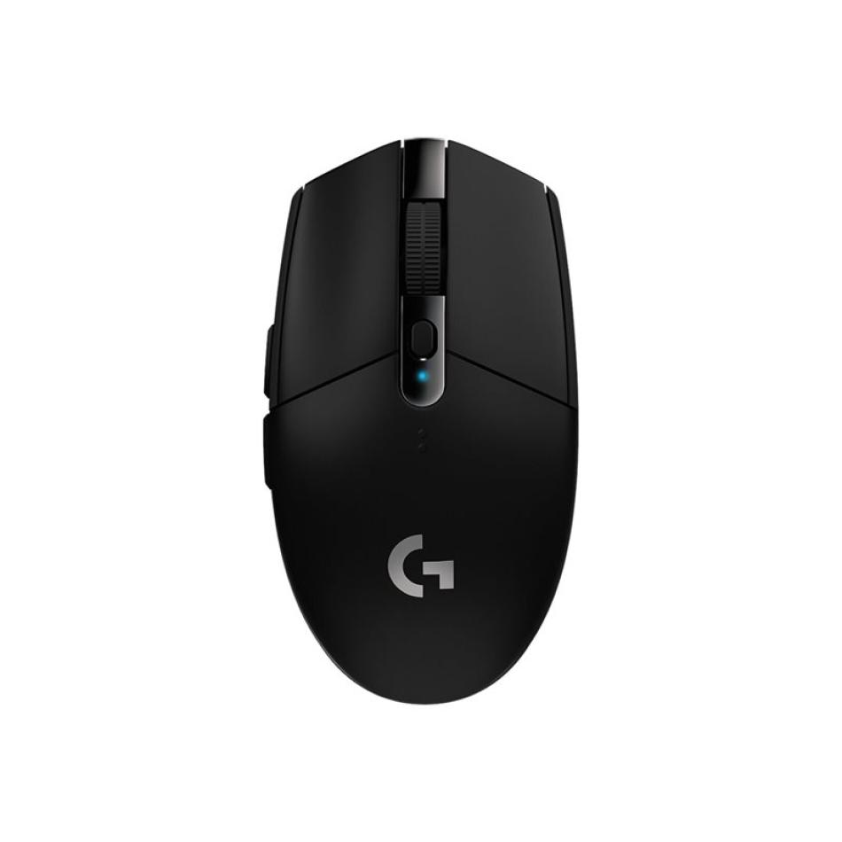 Ratón gaming Logitech G305 Lightspeed negro, vista superior