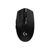 Ratón gaming Logitech G305 Lightspeed negro, vista superior